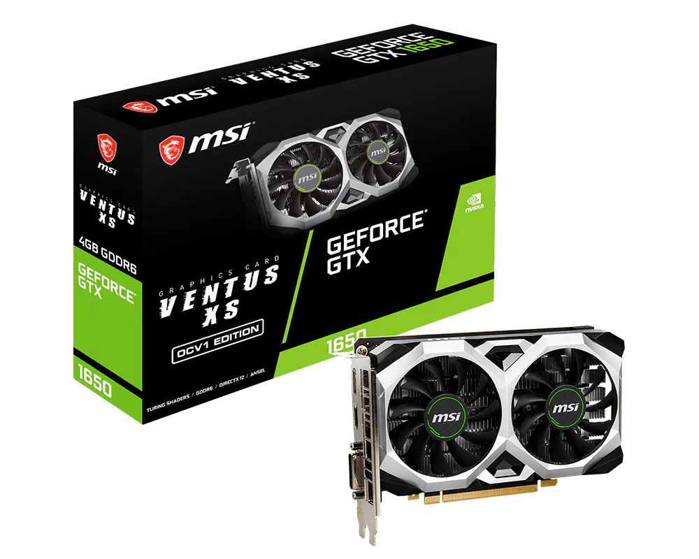 MSI GeForce GTX 1650 D6 VENTUS XS OCV1